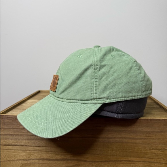 Carhartt Sage Green Hat with Tan Logo Patch - Picture 6 of 13